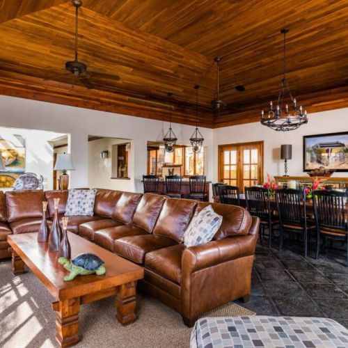 Large living area with comfortable seating when you need a break from the outside fun.